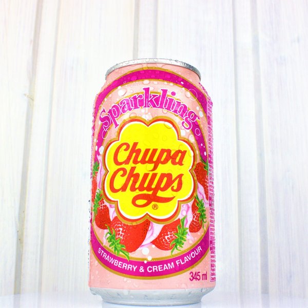 Chups Chups Sparkling Strawberry & Cream 345ml
