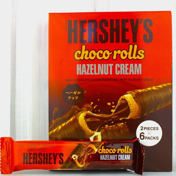 Hershey's Choco Rolls Hazelnut Cream (Ein 2er Pack)